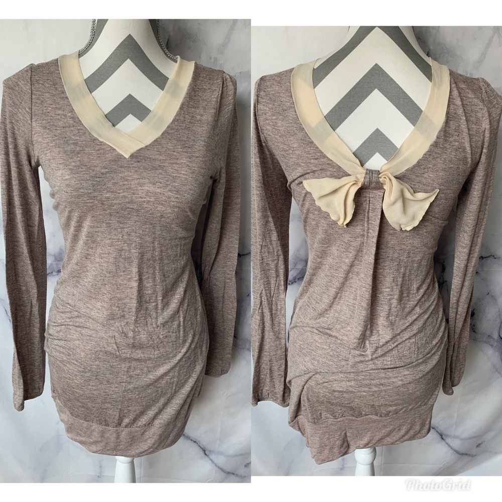 Intimissimi tunic blouse silk blend v Neck Sz L
